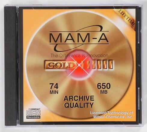 MAM-A Gold Archive - 25 x CD-R 650 MB ( 74min ) 52x - jewel case - storage media
