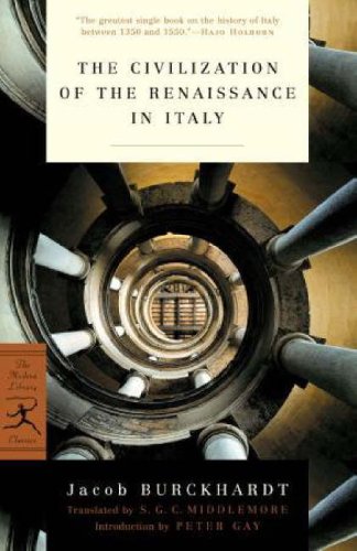 City Travel Guides Discounted  Books : The Civilization of the Renaissance in Italy (Modern Library)