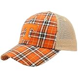 Top of the World Tennessee Volunteers Plaid Academic Adjustable Hat