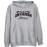 Sweatshirt Heather Gray  Attitude Antiguan  Antigua And Barbuda Country