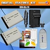 TheZipKit Nikon EN-EL19 Power Kit for Nikon CoolPix S2500, S3100, S4100 Cam ....