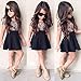 FEITONG Kids Baby Girls Leopard Printing Short Sleeveless Dress (3-4Y, Black)