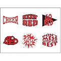 Cheer Cheek Decal 150-pk. - Red