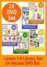 BumbleBee Kids Library Set - 24 DVDs, Includes the Levels 1-5 Sets