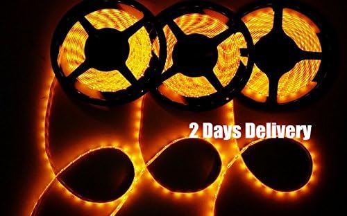 5M Waterproof 300 LED 3528 SMD Flexible LED Light Lamp Strip 12V (Orange, 3Pcs 3528)