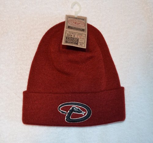 Arizona Diamondbacks Maroon Beanie Hat-cuffed Mlb Knit Beanie Cap