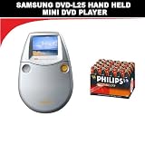Samsung DVD-L25 Hand Held Mini DVD Player + 20 Pack Philips Power Life AA Batteries