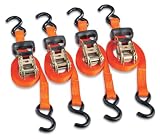 4 Smart Strap 3000-lb. 10' Ratchet Tie Downs by SMARTSTRAPS