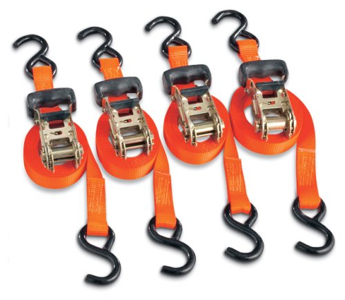 4 Smart Strap™ 3000-lb. 10' Ratchet Tie Downs by SMARTSTRAPS
