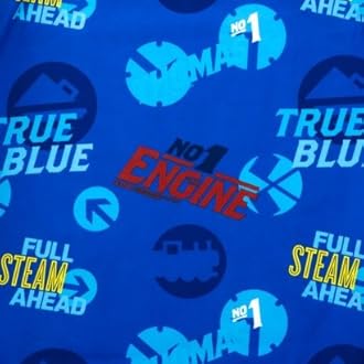 Thomas the Train fitted Sheet - Blue (Toddler/Crib) 52.0 " L x 28.0 " W