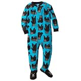 Carter's Fleece Footed Pajamas Turquoise Bears- Kids Size 4-7