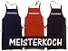 Kochen - Grillen - Schürze, navy mit aufgesetzter Tasche MEISTERKOCH