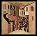 Simone Martini (Triptych of the Blessed St. Augustinus Novellus, left panel, lower scene: Augustine awakened by a fallen child Loggia) Framed Art Poster Print - 11 X 17