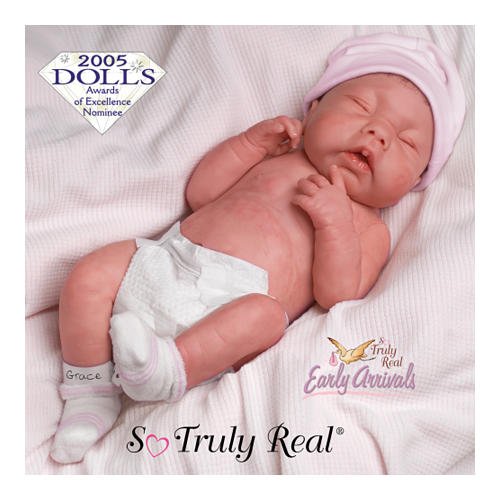 Tinneke Janssens's May God Bless You, Little Grace So Truly Real Lifelike Baby Doll by The Ashton-Drake Galleries