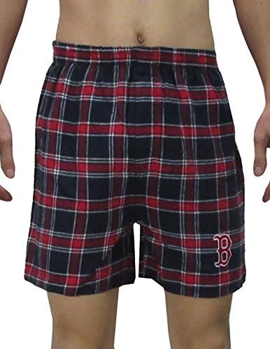 MLB Boston Red Sox MENS Plaid Sleepwear / Pajama Shorts 2XL Multicolor