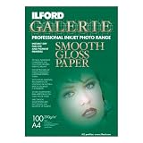 Ilford Galerie Smooth Gloss  21 X 29.7Cm (A4) X 100 Sheets - 290Gsm Inkjet Media