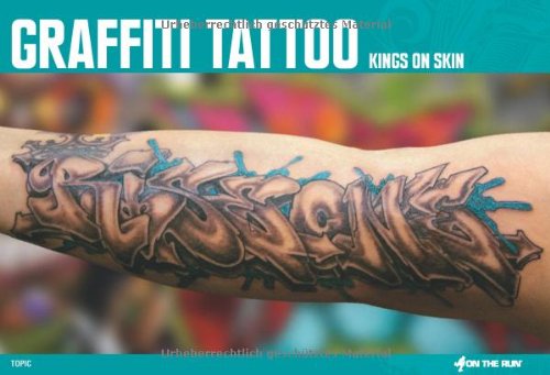 graffiti tattoo kings on skin