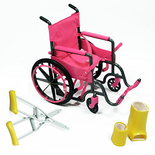 Doll Wheelchair Set with Accessories for 18 Inch Dolls Like American