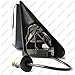 Spec-D Tuning Black Power Heated Manual Fold Towing Mirrors Compatible with 1998-2001 Dodge Ram 1500, 1998-2002 Ram 2500 3500