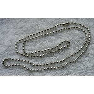 Chrome Beaded Neck Chain Key-ID-Badge-Ree