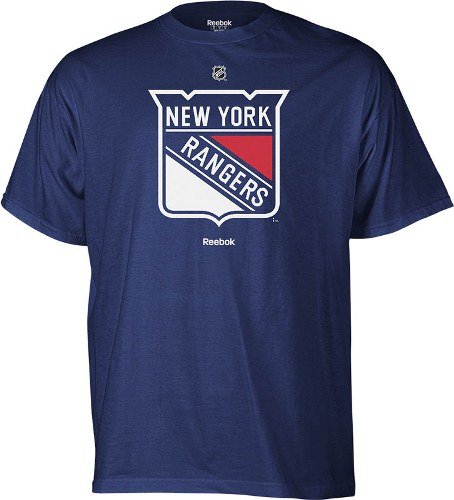 NHL Men's New York Rangers Primary Logo T-Shirt (Dark Navy, X Large)