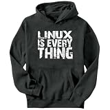 Linux Is Everything Hobbies Mens Hoodie (Dark Silver, Size X-Large)
