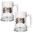 Philadelphia 76ers 2pc 15oz Glass Tankard Set - Primary Logo NBA Basketball