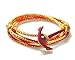 VIRGINSTONE Red Anchor Bracelets on Colorful Nylon Ropes Fengshui