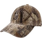 MLB '47 Brand Seattle Mariners Real Tree Camo Franchise Fitted Hat (Small)