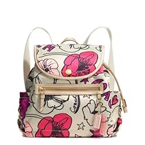 Hot Sale Coach Signature Daisy Kyra Flower Print Backpack Bag 19284 Multicolor