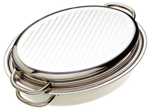 Kitchen Craft Stainless Steel Oval Roaster 34cm