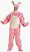 Pink Easter Bunny Suit with Open Face Adult Costume Size 46 MediumXH16