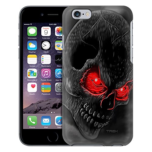 Apple iPhone 6 Plus Case, Snap On Cover by Trek Red Eye Skull Phone Firm Case