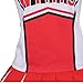Colorful House Womens Cheerleader Costume Uniform Fancy Dress Red, US 6-8 (M)