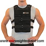MiR Pro 50Lbs Adjustable Weighted Vest (One size fits all. WEIGHTS INCLUDED.)