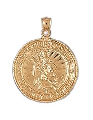CleverEves 14k Gold Pendant Religious 9.3 - Gram(s)