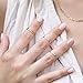 Mokingtop Fashion New 5PCS/Set Rings Urban golden Stack Plain Cute Above Knuckle Ring Band Midi Ring
