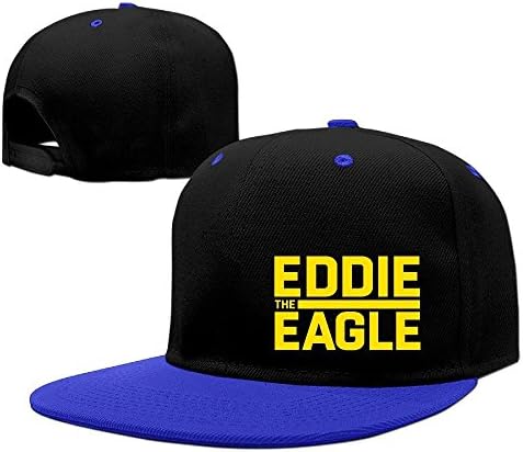 ALOQ Adjustable Flat Billed Eagle Movie Logo Travel Visor Cap RoyalBlue
