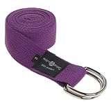 Hugger Mugger D-Ring Yoga Strap 6-Foot (Purple)