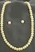 Freshwater Pearl Necklace and Ear Ring Jewelry Set