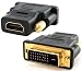New Gold Plated HDMI Female to DVI-D Male Video Adaptor