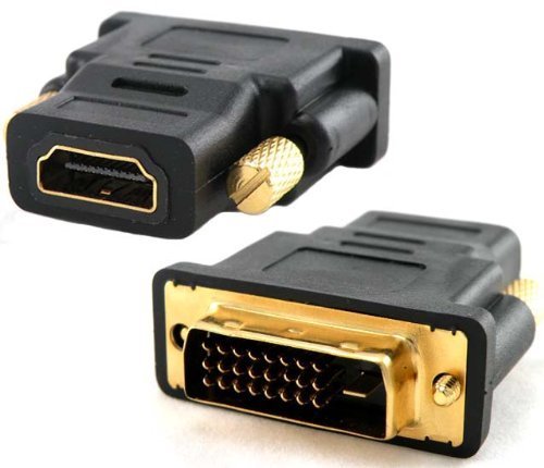 New Gold Plated HDMI Female to DVI-D Male Video Adaptor