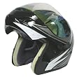 Motorcycle Street Bike Modular Filp up Full Face Adult Helmet Black