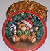 Gourmet Food : Scott's Cakes Peanut Butter Pretzel Nuggets in a Christmas Teddy Bear Tin
