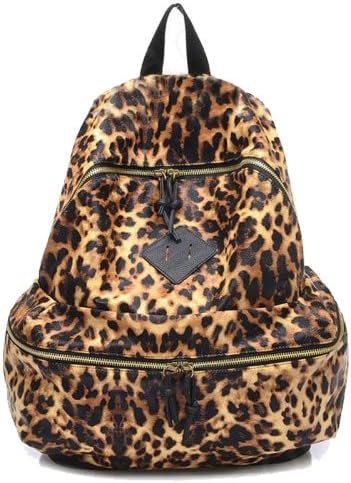 Leopard Frog Teenager School Bag Book Double Shoulder Bag