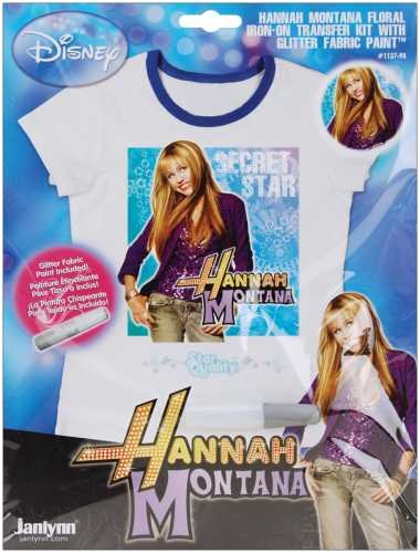 HANNAH MONTANA IRON-ON TRANSFER 1/PKG-FLORAL