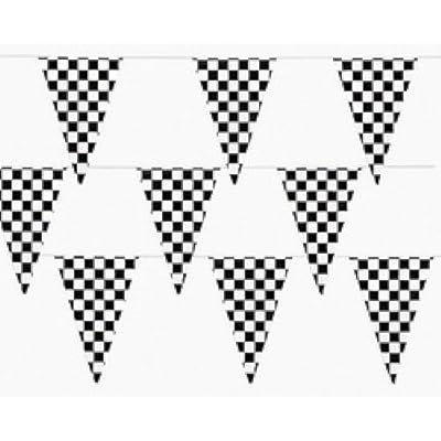 100 Ft Nascar Daytona Checkered Flag Banner Black White Pennant Car Racing Party