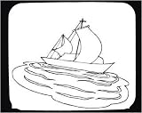Decorated Mouse Pad with "black and white", ocean, India, ship, boat, sails, Asia