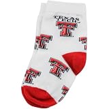 Texas Tech Red Raiders White Infant 903 (0-13) All Over Team Logo Bootie Socks