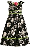 Bonnie Jean Girls 2-6x Jacquard Floral Print Dress